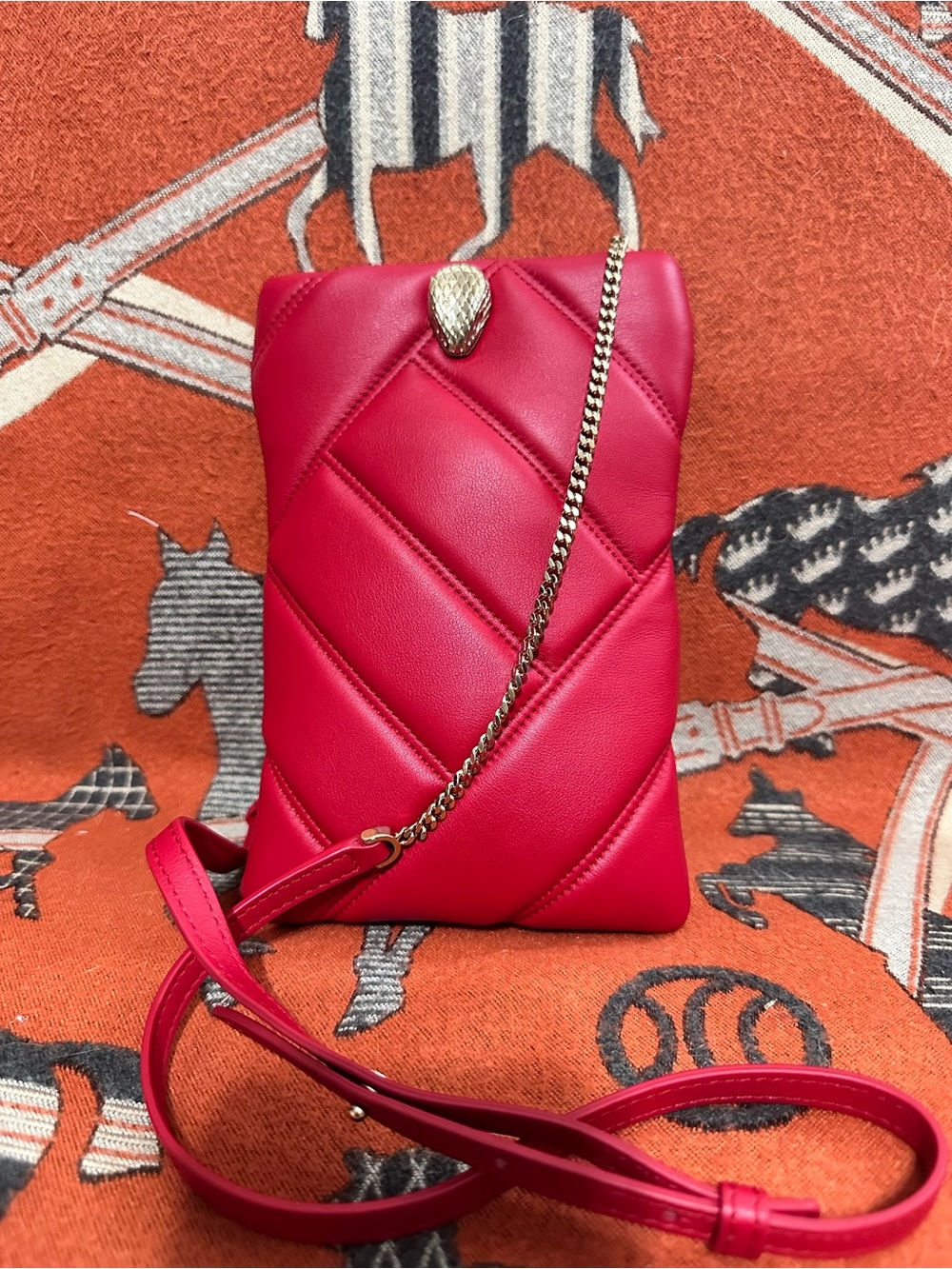 BVLGARI ❤️🌟 Red Serpenti Cabochon Mini Crossbody ⭐️